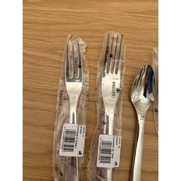 Ercuis France Equilibre 5 Piece Flatware Place Setting $270 Stainless Steel NEW - Picture 5 of 7